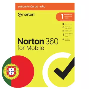 &divide; Norton 360 mobile portugues 1 user 1 device 12mo box