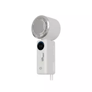 &divide; Ventilador mini portatil conceptronic aeriva03c turbo placa enfriamiento pantalla digital blanco cre