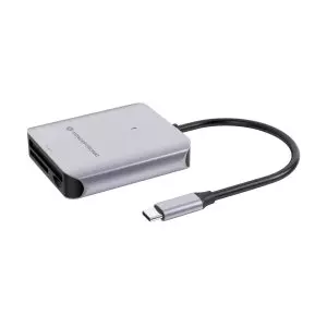 &divide; Card reader externo conceptronic bian09g usb-c sd/sdhc/sdxc microsd/tflash