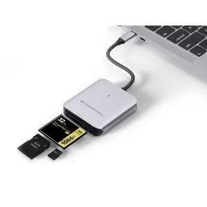 &divide; Card reader externo conceptronic bian09g usb-c sd/sdhc/sdxc microsd/tflash