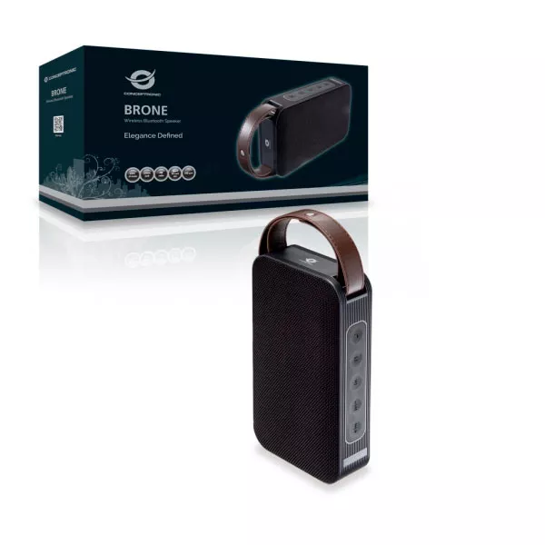 &divide; Altavoz bluetooth portable conceptronic brone microsd puerto usb radio fm color negro