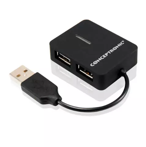 &divide; Hub usb 2.0 conceptronic c4pusb2_v3 a 4xusb-a 2.0 mini hub pocket c05-129