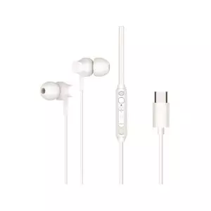&divide; Auricular intrauditivo usb-c conceptronic brendan03w 1.2m microfono controles color blanco