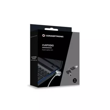 &divide; Cable de seguridad conceptronic con llave 1.5m