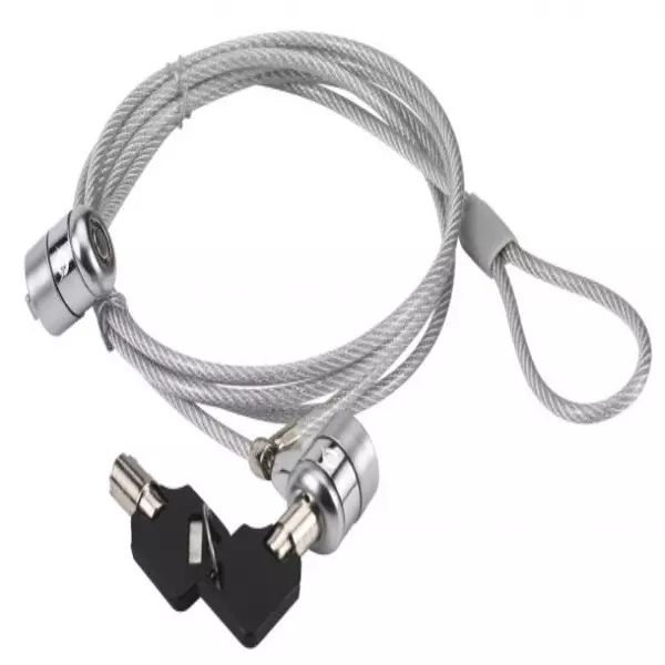 &divide; Cable de seguridad conceptronic con doble cabezal y llave 1.5m