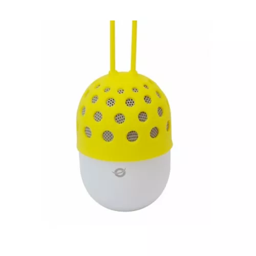 &divide; Altavoz bluetooth portable conceptronic con luz led cspkbtwphly color amarillo