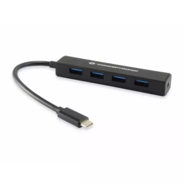 &divide; Hub usb conceptronic usb-c a 4 puertos tipo a usb 3.0