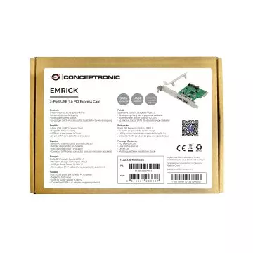 &divide; Controladora pcie conceptronic emrick06g pcie x1 2 puertos usb 3.0