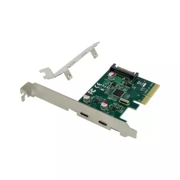 &divide; Controladora pcie conceptronic emrick13g pcie x4 2xusb-c 10gb/s