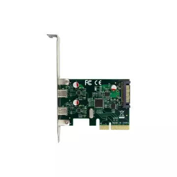 &divide; Controladora pcie conceptronic emrick13g pcie x4 2xusb-c 10gb/s