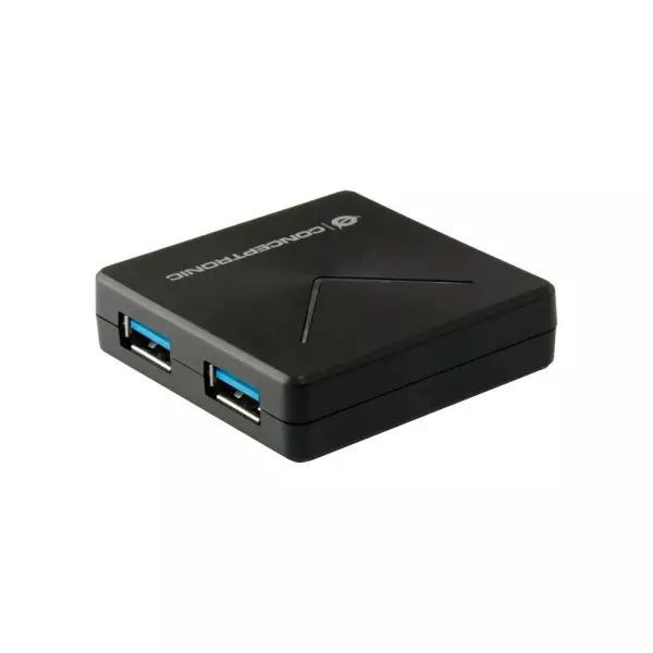 &divide; Hub usb 3.0 conceptronic hubbies02b 4 puertos usb 3.0 color negro