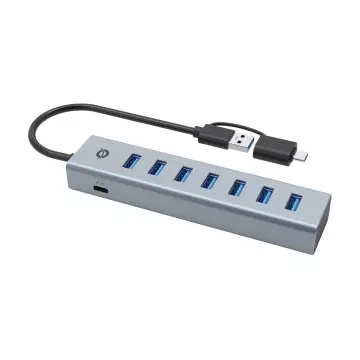 &divide; Hub usb 3.0 conceptronic hubbies21g 7 puertos  usb-c a  7xusb-a