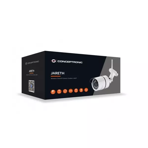 &divide; Camara ip conceptronic jareth03w 1080p instalacion por codigo qr led exterior / interior wifi cloud