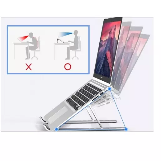 &divide; Soporte de portatil conceptronic de aluminio plegable