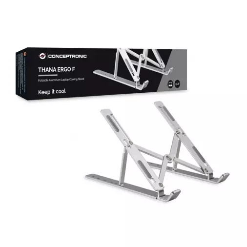 &divide; Soporte de portatil conceptronic de aluminio plegable