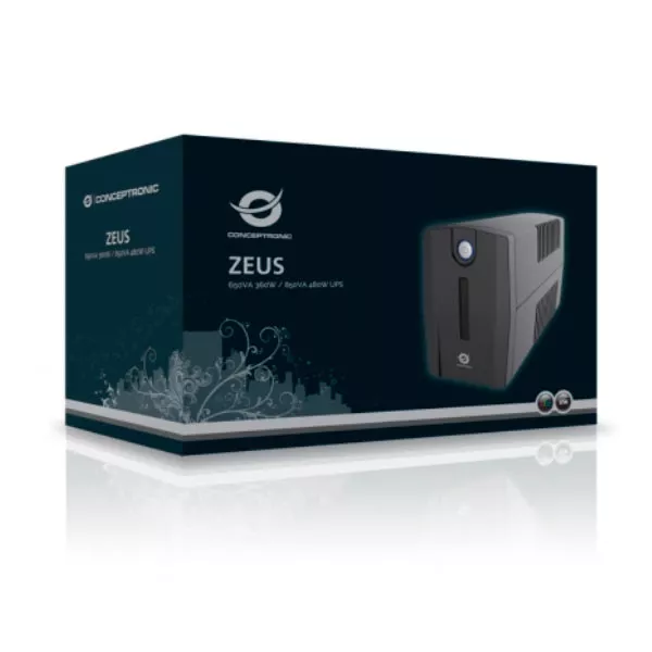 &divide; Sai 650va conceptronic 360w 2 shucko proteccion lan modem