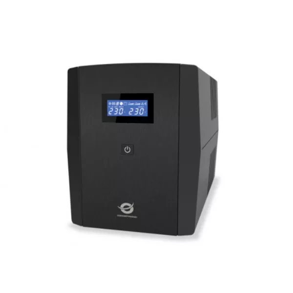 &divide; Sai 2200va conceptronic 1320w 2 shucko + 3 iec proteccion puerto lan modem zeus 04em