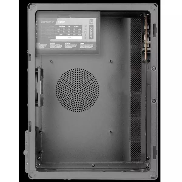&divide; Caja microatx tacens novax550br color negro con f.a 550w 80+ bronze 90% estructura metalica y compac