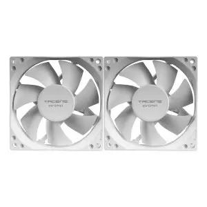 &divide; Ventilador interno tacens anima af8x2w 8x8 bajo ruido 12db, fluxus bearing pack 2 blanco