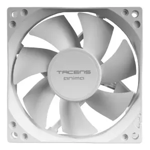 &divide; Ventilador interno tacens anima af8x2w 8x8 bajo ruido 12db, fluxus bearing pack 2 blanco