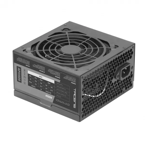 &divide; Fuente de alimentacion tacens anima 600w apiii600 atx eco 85% eficiencia energetica 14db 12cm fan ha