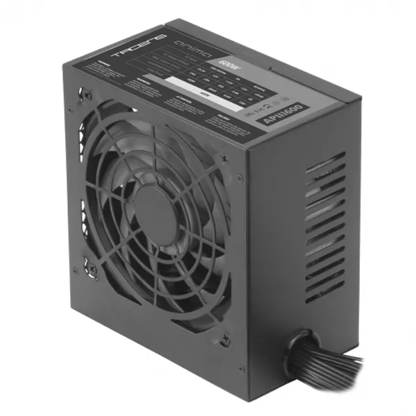 &divide; Fuente de alimentacion tacens anima 600w apiii600 atx eco 85% eficiencia energetica 14db 12cm fan ha