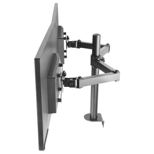 &divide; Soporte de mesa mars gaming marm2 para 2 pantalas de 13" a 27" max 8kg 75x75 y 100x100 color negro