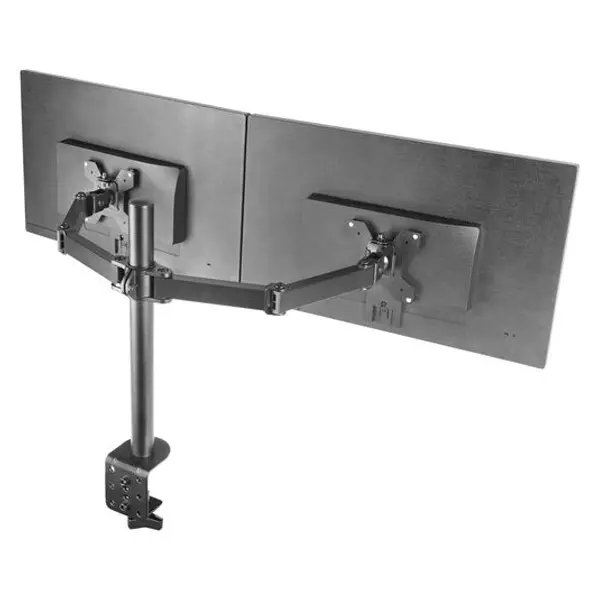 &divide; Soporte de mesa mars gaming marm2 para 2 pantalas de 13" a 27" max 8kg 75x75 y 100x100 color negro
