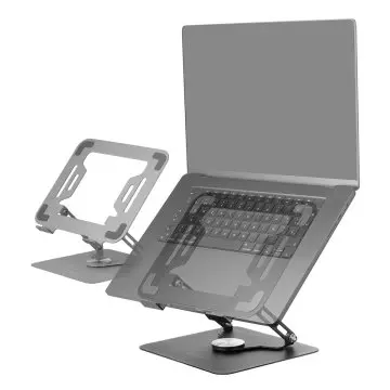 &divide; Soporte de portatil mars gaming marsn  hasta 17" giratorio plegable de acero negro