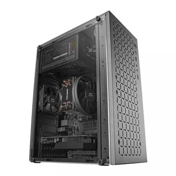 &divide; Caja microatx gaming mars gaming mc-1000 black frontal metal-mesh ventana lateral completa sin fuent