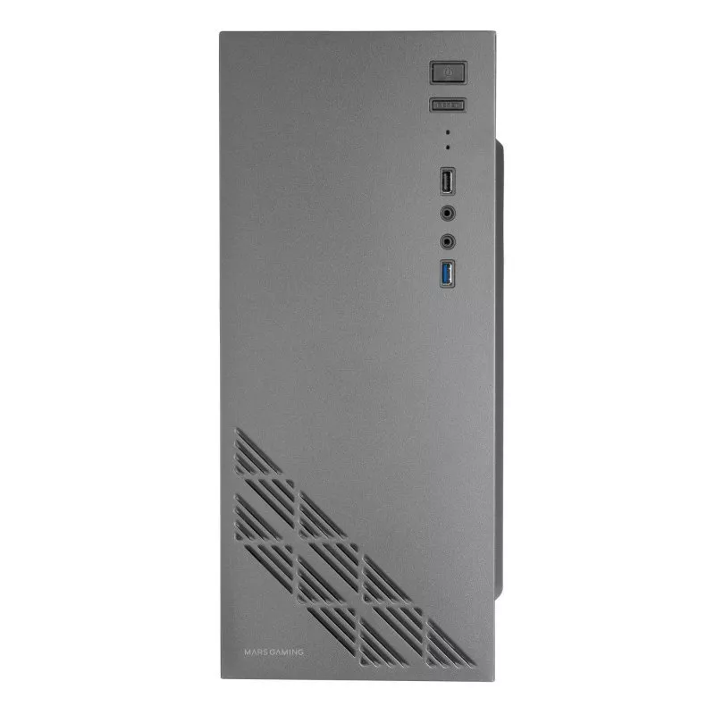 &divide; Caja atx mars gaming mc100 black frontal y chasis en acero ultra-ligero 1xventilado