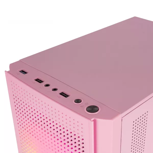 &divide; Caja micro atx mars gaming mc300p mesh 3xvent frgb gpu max 260mm cpu max 160mm sin f.a rosa