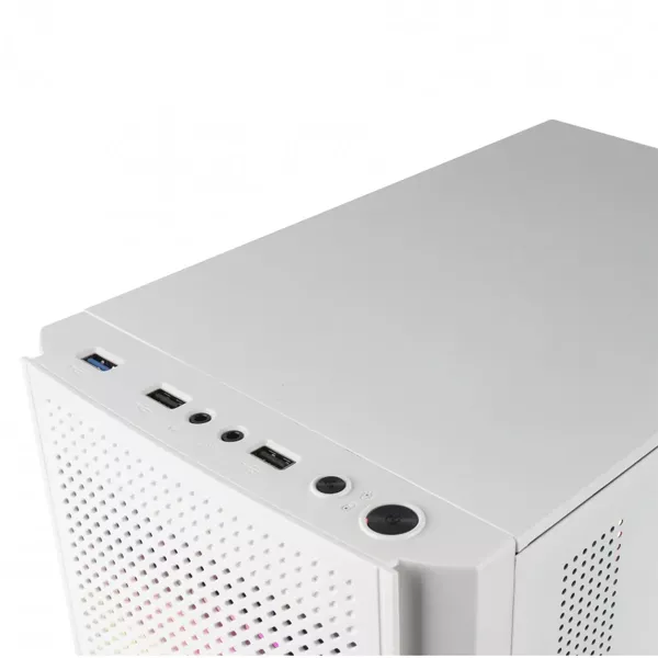 &divide; Caja microatx gaming mars gaming mc300 white frontal mesh 3xventiladores 120mm rgb lateral de crista