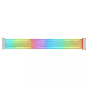 &divide; Extensor de cable argb mars gaming mca-16 pin (8+8) silicona flexible