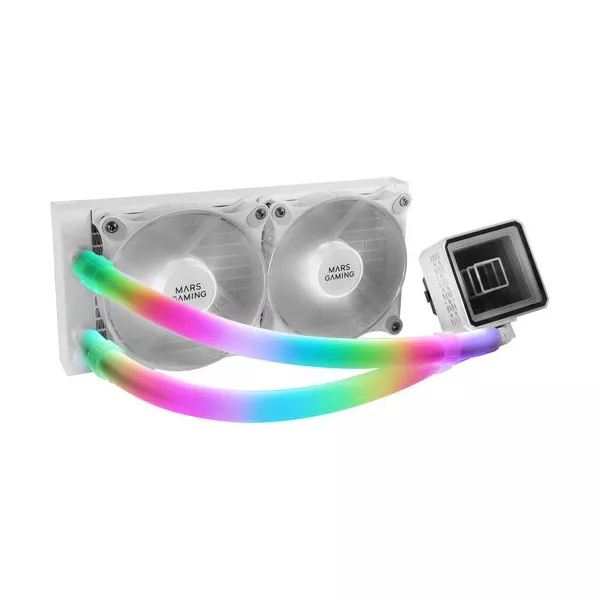 &divide; Fundas argb mars gaming para tubos de refrigeracion liquida mca-wt