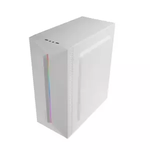 &divide; Caja atx mars gaming mcblaze cristal templado gpu 300mm 1x3.5 3x2.5 blanco