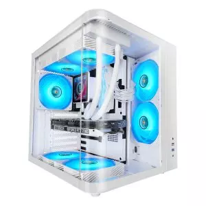 &divide; Caja atx semitorre mars gaming mccurv blanco cristal templado continuo gpu max. 334mm 1x3.5 2x2.5