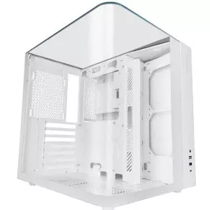 &divide; Caja atx cube mars gaming mcinfiniolitew blanca cristal templado curvo gpu 325mm