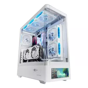 &divide; Caja atx mars gaming mlcdprow cristal templado curvo pantalla lcd 7,2" gpu 440mm color bla