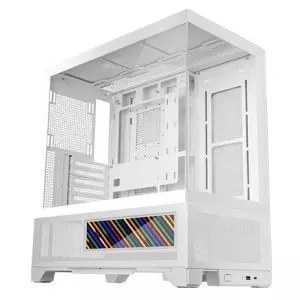 &divide; Caja atx mars gaming mclcdx blanco cristal templado continuo lcd gpu 425mm 3x2.5 o 3x3.5