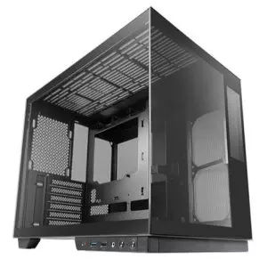 &divide; Caja atx cube mars gaming mcmirage negro cristal continuo lcd gpu 400mm 1x3.5 2x2.5