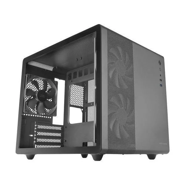 &divide; Caja microatx cube gaming mars gaming mcm pro black frontal mesh dise?o cube 3xventiladores 120mm rg
