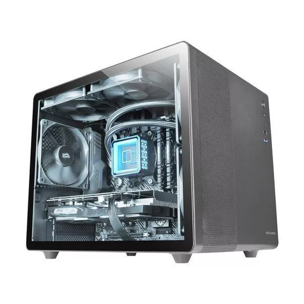 &divide; Caja microatx cube gaming mars gaming mcm pro black frontal mesh dise?o cube 3xventiladores 120mm rg