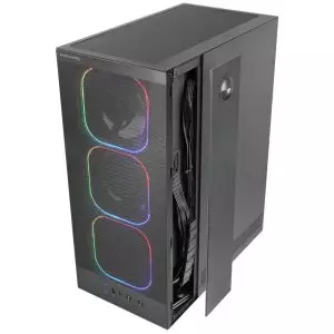 &divide; Caja atx mars gaming mcnebula lateral cristal templado frontal mesh gpu 302mm negro