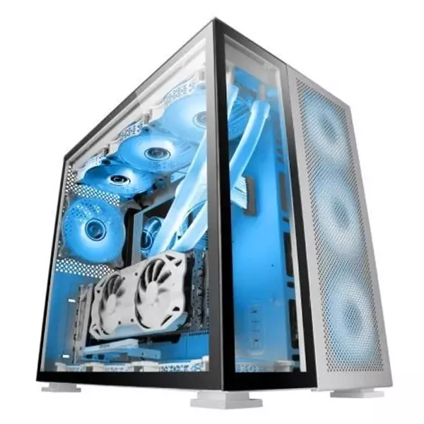 &divide; Caja e-atx mars gaming mc-nova custom xxl lateral y parte de frontal en cristal templad