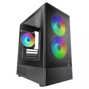 &divide; (km0) caja microatx mars gaming mconyx negra lateral cristal frontal mesh gpu 292mm sin ventiladores
