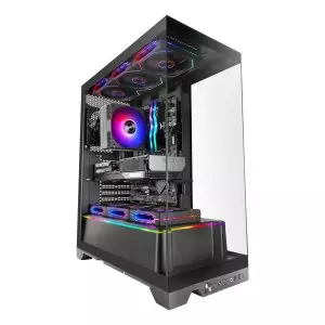 &divide; Caja atx mars gaming mcprisma negro triple cristal templado gpu max. 430mm 4x2.5