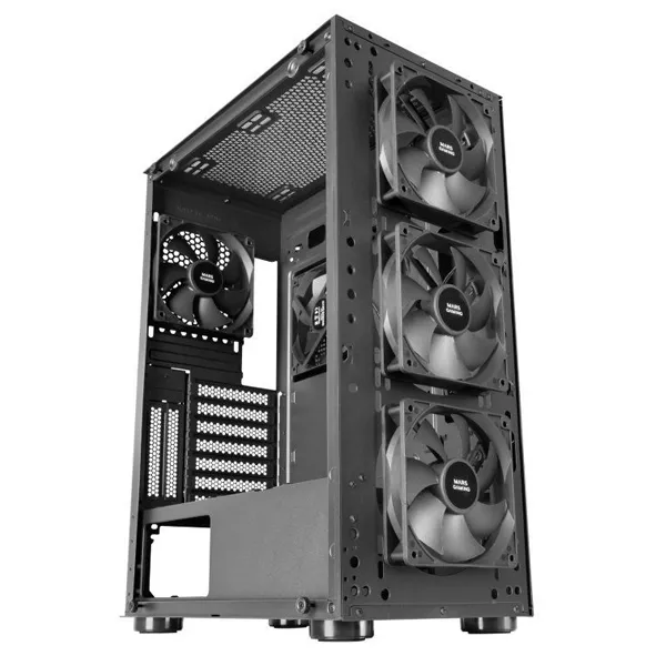 &divide; Caja e-atx mars gaming mc-pro2 xxl black laeral creistal templado frontal rejilla con 3