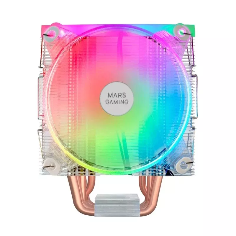 &divide; Ventilador para cpu mars gaming mcpu66 3x120mm tdp 220w 6xheatpipes alt. 156mm argb negro