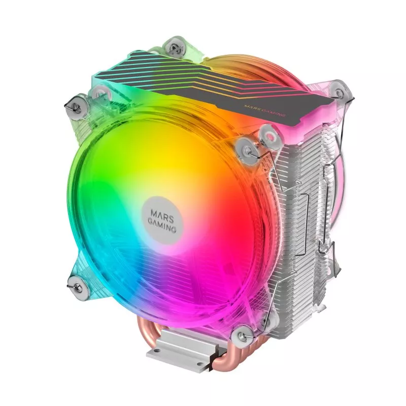 &divide; Ventilador para cpu mars gaming mcpu66 3x120mm tdp 220w 6xheatpipes alt. 156mm argb negro
